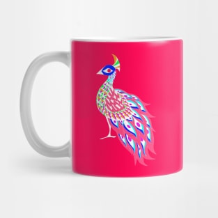 rainbow shining phoenix peacock ecopop pattern Mug